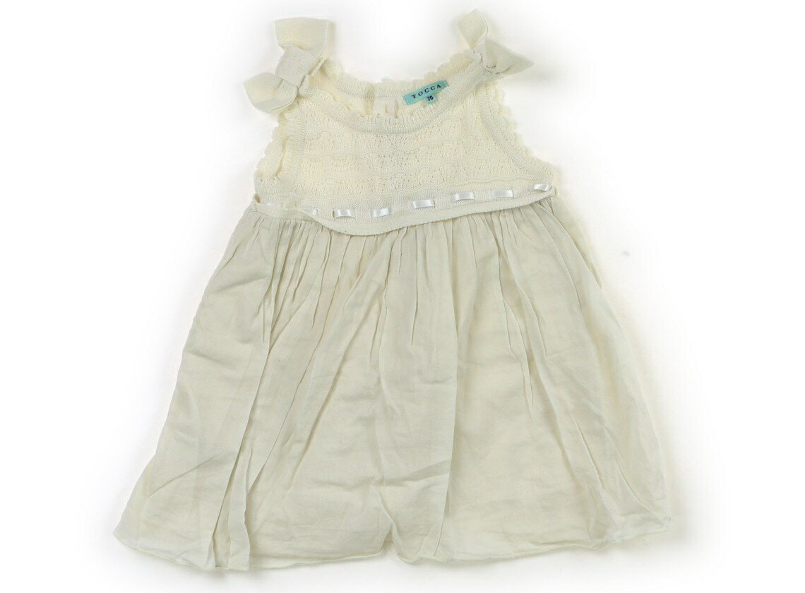 トッカ Tocca ベビーオーバーオール 70 女の子 白 子供服 ベビー服 キッズ アウトレット ユーズド 【中古】キッズ・ベビー・マタニティ