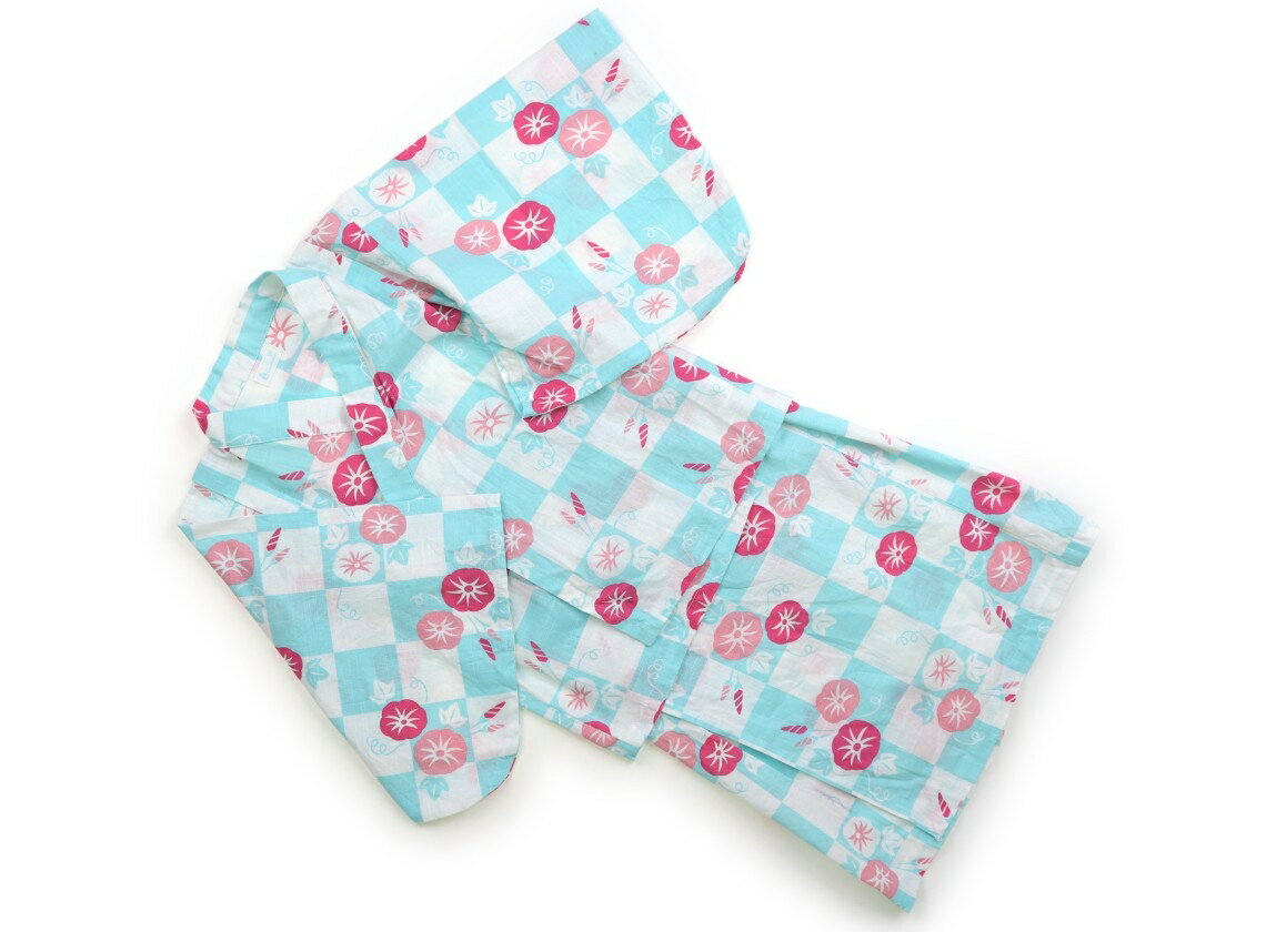 コンビミニ Combimini 浴衣・甚平・季節のイベント 100 女の子 ブルー、アサガオ 子供服 ベビー服 キッズ アウトレット ユーズド 【中古】キッズ・ベビー・マタニティ