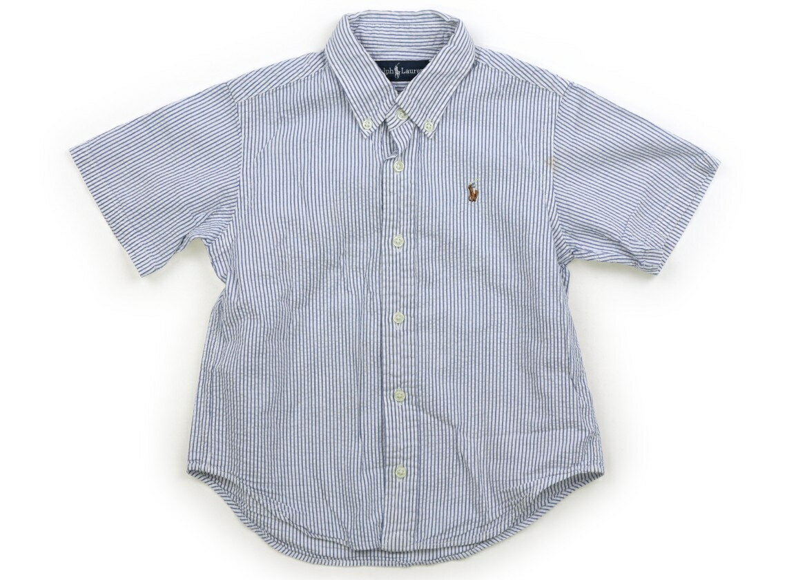ラルフローレン Ralph Lauren シャツ・ブラウス 110 男の子 青 ストライプ 子供服 ベビー服 キッズ アウトレット ユーズド 【中古】キッズ・ベビー・マタニティ