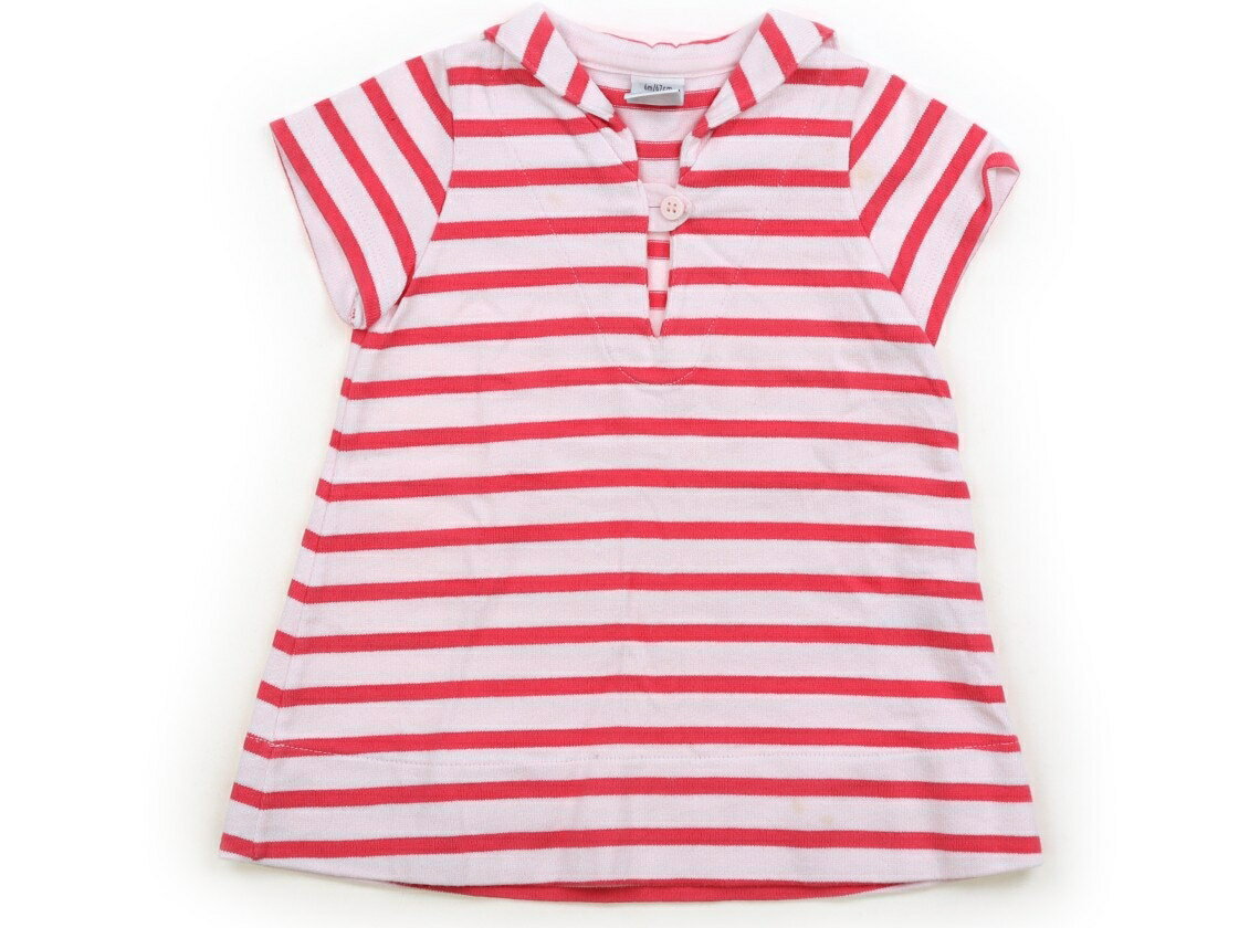 Rakuten - プチバトー PETIT BATEAU ワンピース 60 女の子 ピンク・ボーダー 子供服 ベビー服 キッズ アウトレット ユーズド 【中古】キッズ・ベビー・マタニティ