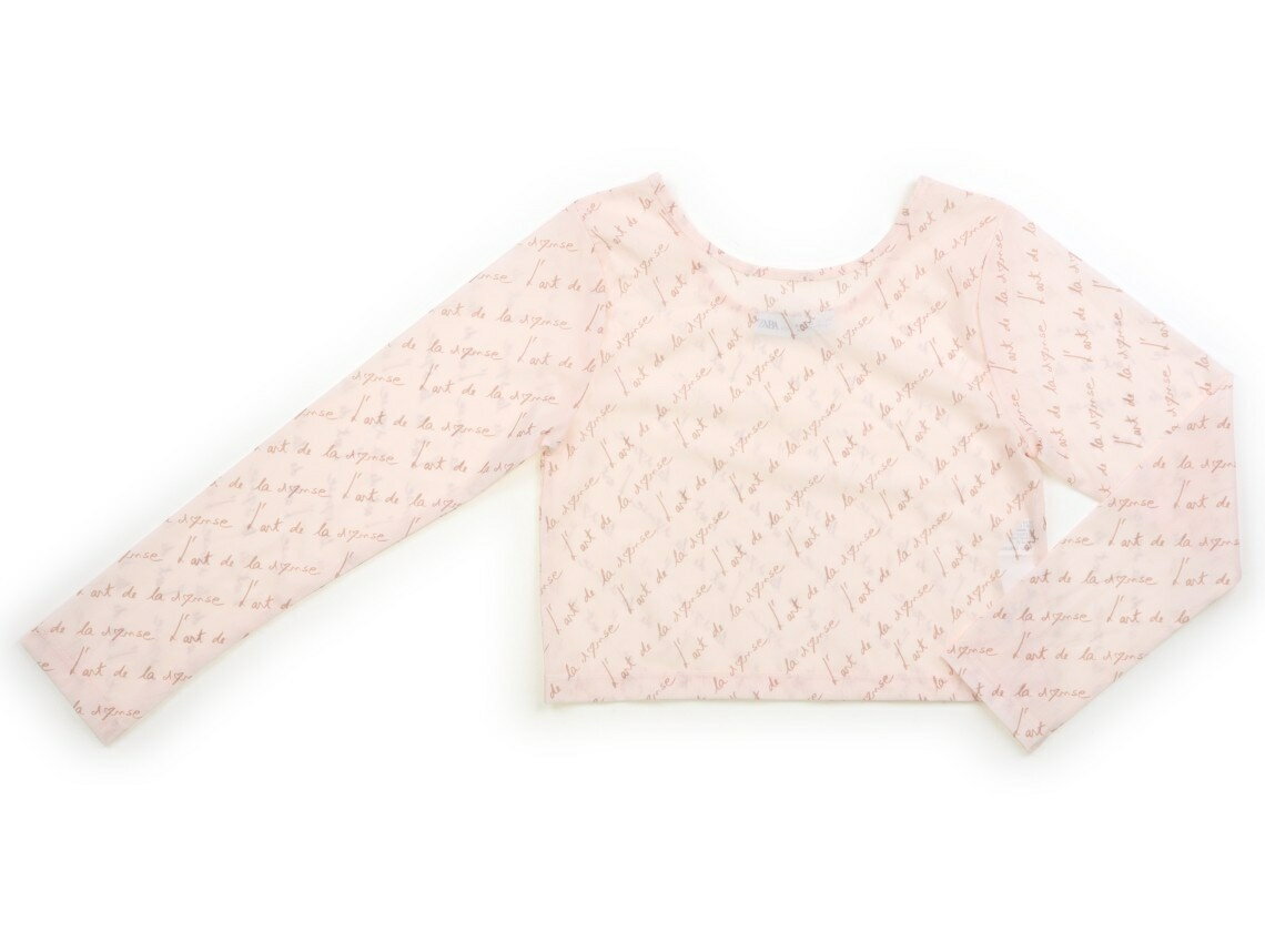 ザラ ZARA Tシャツ・カットソー 140 女の子 ピンク・総柄 子供服 ベビー服 キッズ アウトレット ユーズ..