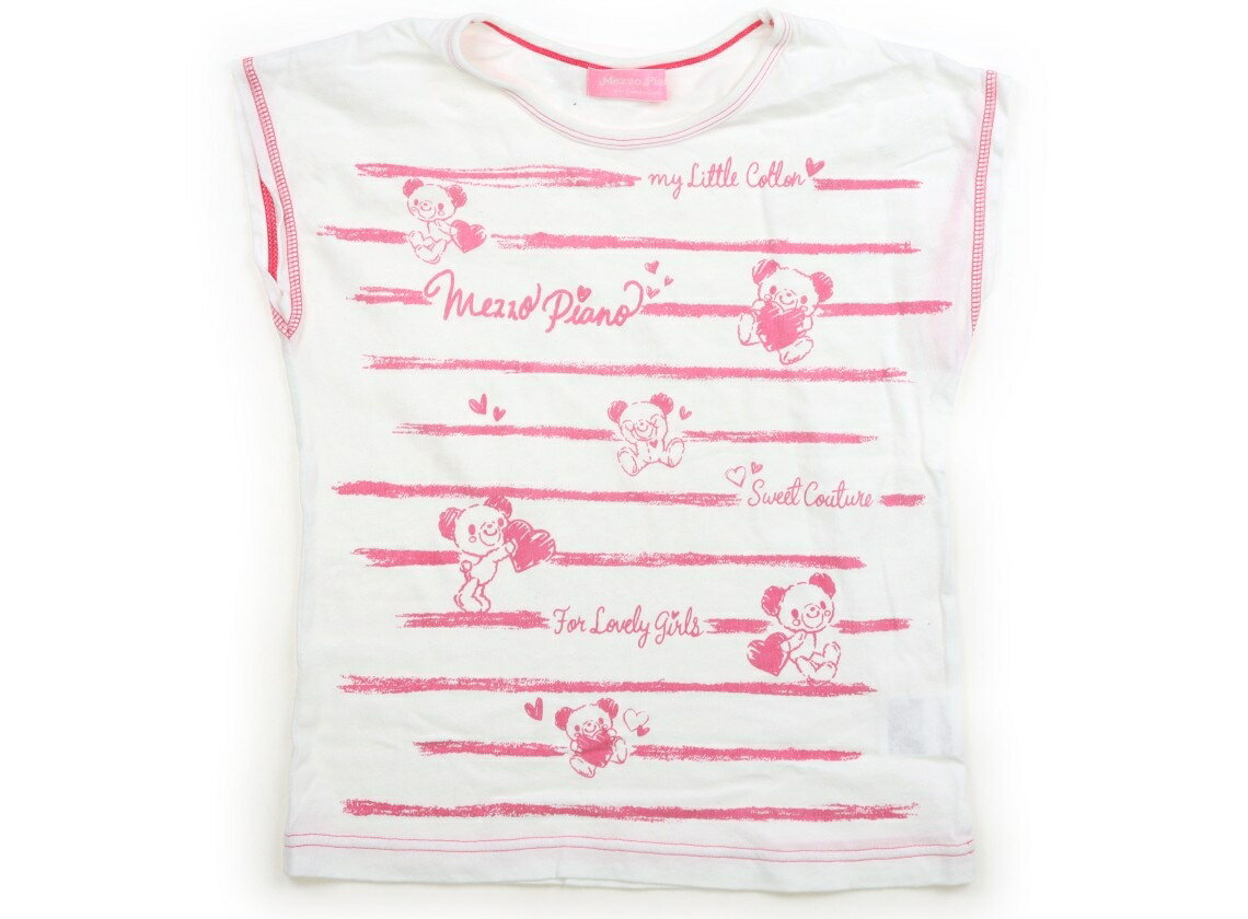 Rakuten - メゾピアノ mezzo piano Tシャツ・カットソー 140 女の子 白、ピンク 子供服 ベビー服 キッズ アウトレット ユーズド 【中古】キッズ・ベビー・マタニティ