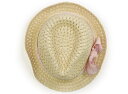 メゾピアノ mezzo piano 帽子 Hat/Cap 女の子 ベージュ ピンク りぼん 子供服 ベビー服 キッズ アウトレット ユーズド 【中古】キッズ・ベビー・マタニティ
