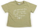 ネクスト NEXT Tシャツ・カットソー 110 女の子 抹茶色、オフホワイト 子供服 ベビー服 キッズ アウトレット ユーズド 【中古】キッズ・ベビー・マタニティ