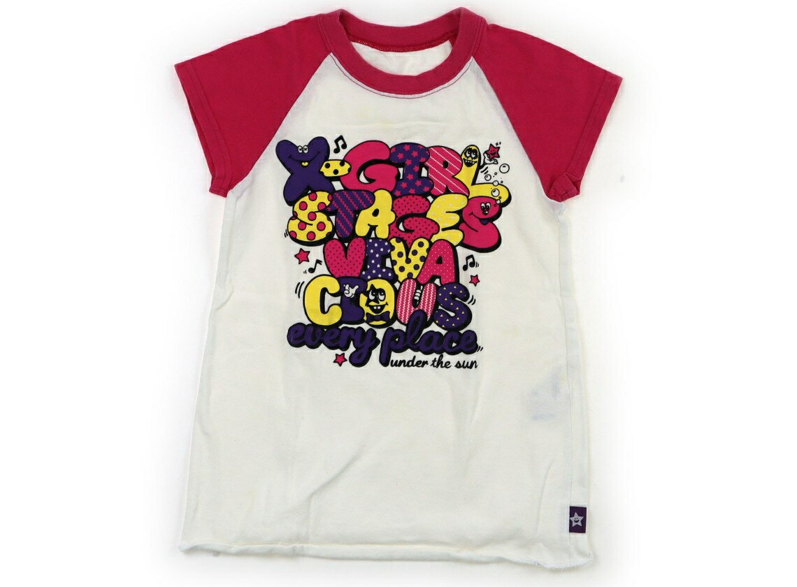 Dresses - Xガール X-Girl ワンピース 110 女の子 ピンク、白 子供服 ベビー服 キッズ アウトレット ユーズド 【中古】キッズ・ベビー・マタニティ