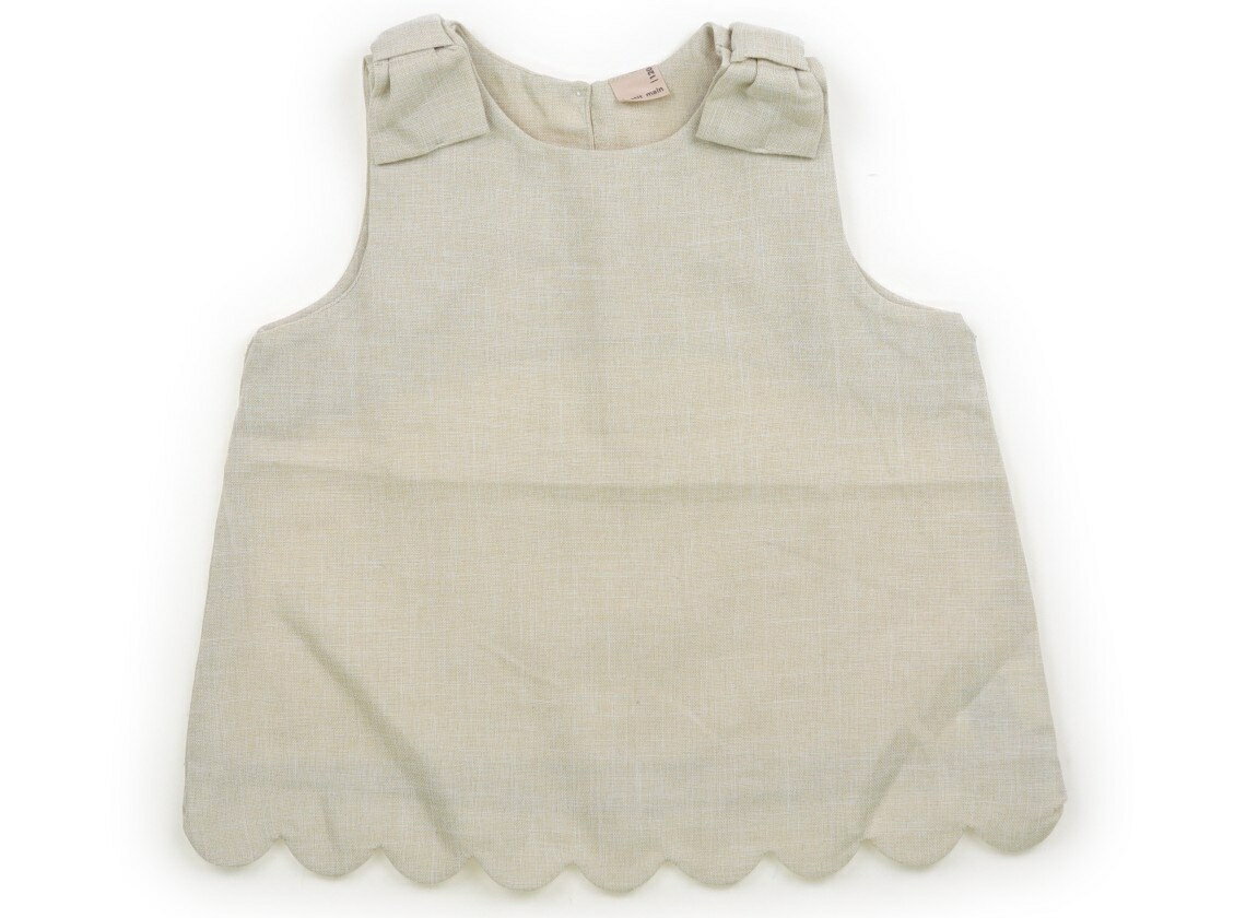Petit Main tank top/camisole, size 120, girls', light beige. Children's clothing, baby clothes, kids' clothing, outlet, used. [Pre-owned] Kids, Baby, Maternity