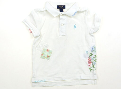 ポロラルフローレン POLO RALPH LAUREN ポロシャツ 110 女の子 白 刺繍柄 パッチワーク 子供服 ベビー服 キッズ アウトレット ユーズド 【中古】キッズ・ベビー・マタニティ ポロラルフローレン POLO RALPH LAUREN ポロシャツ 110 女の子 白 刺繍柄 パッチワーク 子供服 ベビー服 キッズ アウトレット ユーズド 【中古】キッズ・ベビー・マタニティ