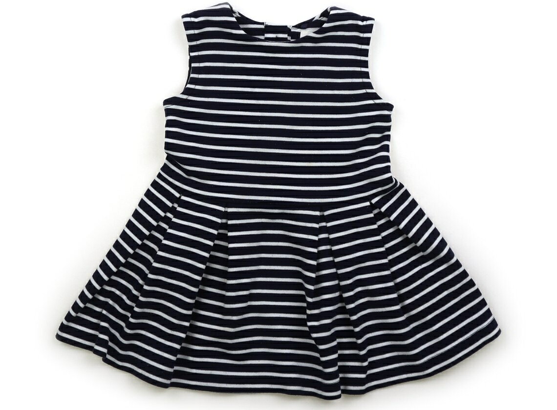 ネクスト NEXT ワンピース 90 女の子 ネイビー・ホワイト・ボーダー 子供服 ベビー服 キッズ アウトレット ユーズド 【中古】キッズ・ベビー・マタニティ