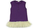 ダディーオーダディー Daddy Oh Daddy チュニック 140 女の子 パープル、クリーム 子供服 ベビー服 キッズ アウトレット ユーズド 【中古】キッズ・ベビー・マタニティ