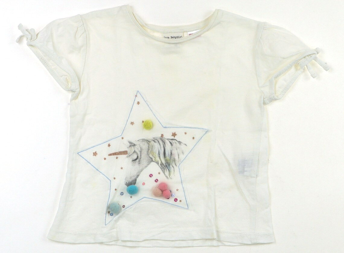 ザラ ZARA Tシャツ・カットソー 90 女の子 ホワイト・星柄 子供服 ベビー服…