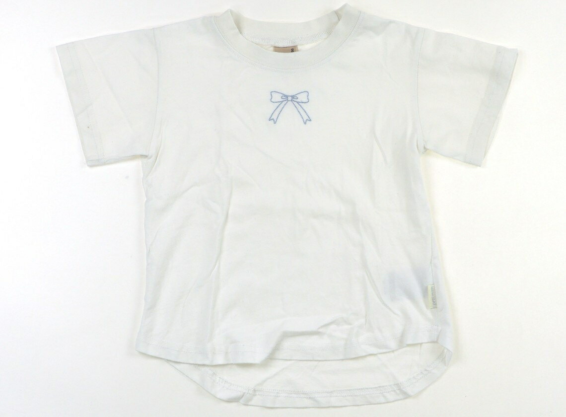 プティマイン petit main Tシャツ・カットソー 100 女の子 白、水色 子供服 ベビー服 キッズ アウトレット ユーズド 【中古】キッズ・ベビー・マタニティ