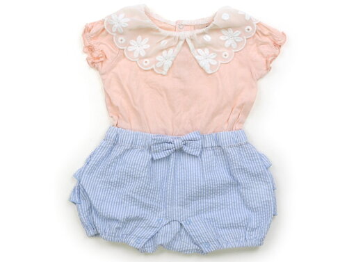 プティマイン petit main カバーオール 70 女の子 パステルブルー×ホワイトストライプ・ピーチ 子供服 ベビー服 キッズ アウトレット ユーズド 【中古】キッズ・ベビー・マタニティ プティマイン petit main カバーオール 70 女の子 パステルブルー×ホワイトストライプ・ピーチ 子供服 ベビー服 キッズ アウトレット ユーズド 【中古】キッズ・ベビー・マタニティ