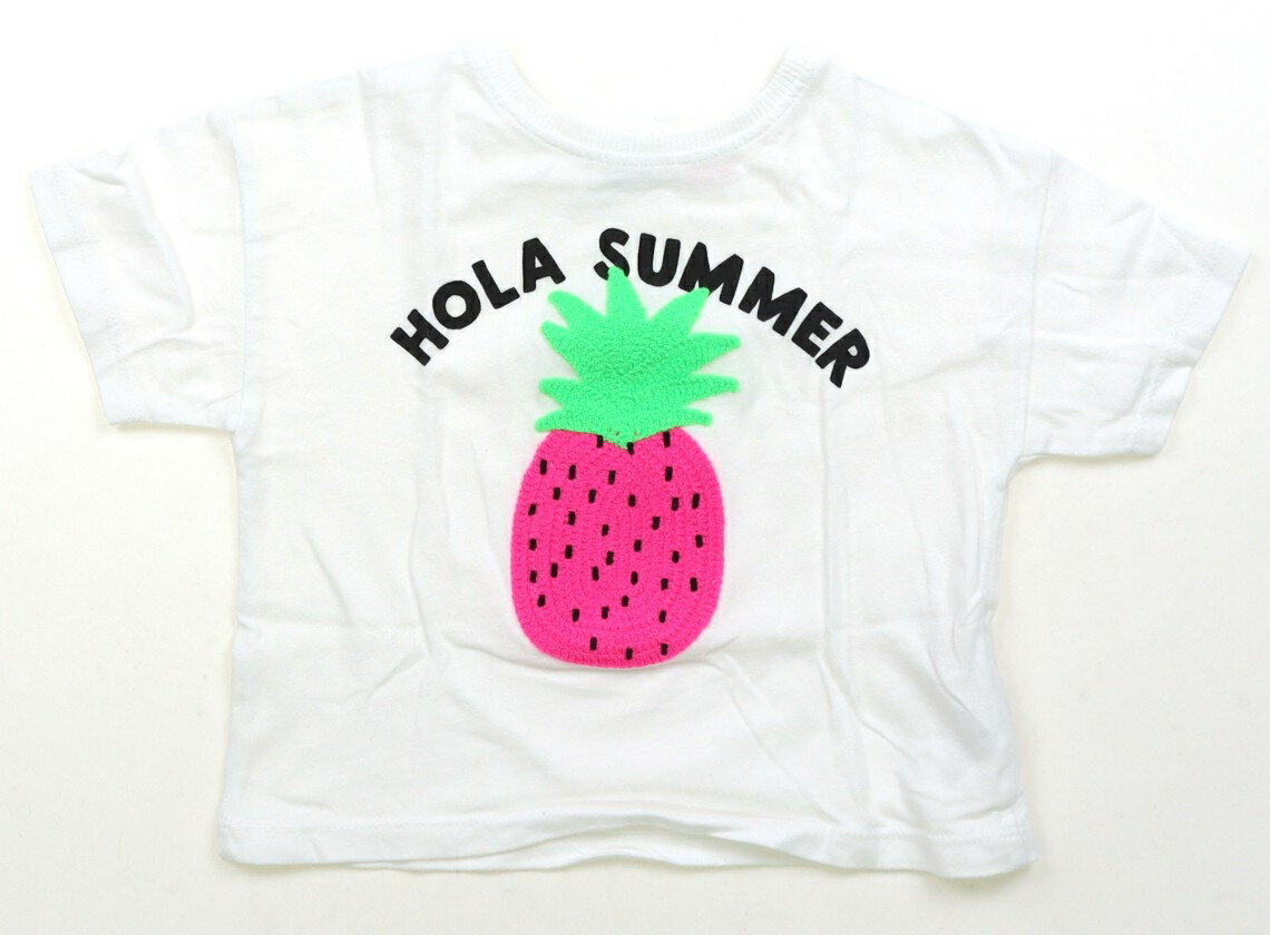 　ブランド 　ZARA(ザラ) 　カテゴリー 　Tシャツ・カットソー 　サイズ 　80サイズ 　色 　ホワイト・ネオンピンク・グリーン 　状態 　★★★ 　記名 　なし 　ジャンル 　Girl 実際のサイズ表記は86cm。天竺コットン。全体的に使用感がありますが、特に目立つ汚れはなくまだお使い頂けそうです。 ＊【状態】【サイズ】に関しての詳しい説明はこちら