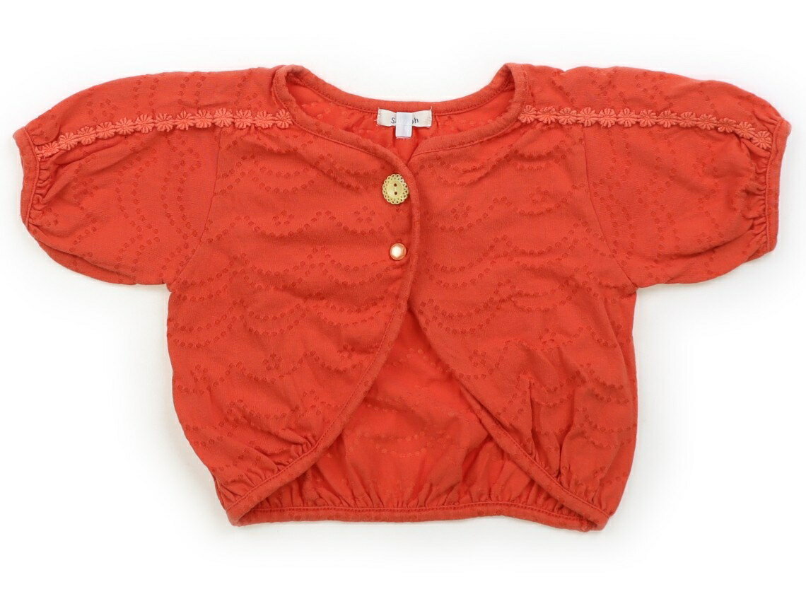　ブランド 　Seraph(セラフ) 　カテゴリー 　カーディガン 　サイズ 　95サイズ 　色 　タンジェリンオレンジ 　状態 　★★★ 　記名 　なし 　ジャンル 　Girl コットン・ポリエステル素材のカットソー地。毛羽立ち・洗いざらし感があります。 ＊【状態】【サイズ】に関しての詳しい説明はこちら