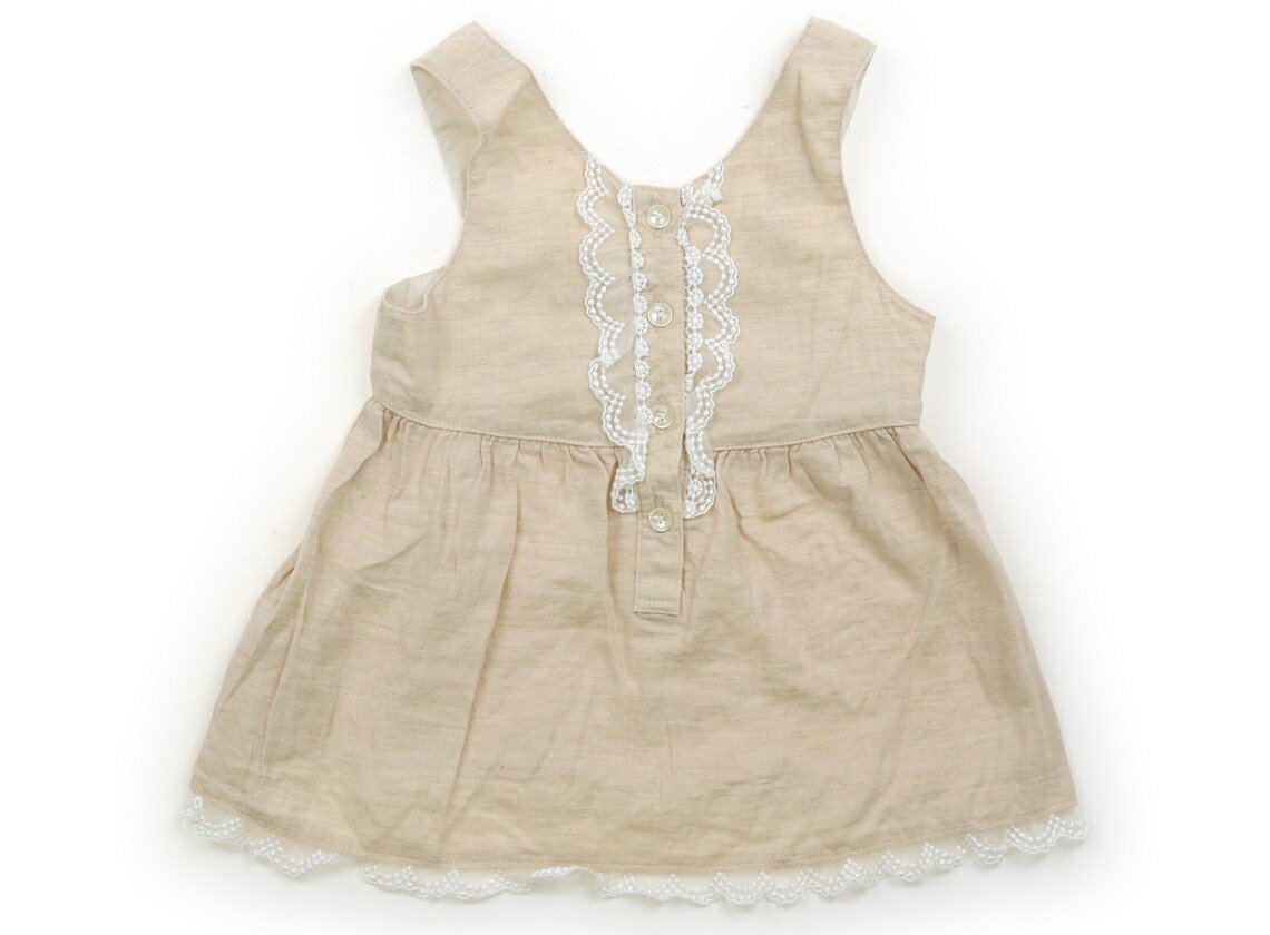 ファミリア familiar タンクトップ・キャミソール 90 女の子 ベージュ 子供服 ベビー服 キッズ アウトレット ユーズド 【中古】キッズ・ベビー・マタニティ