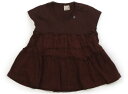 プティマイン petit main チュニック 90 女の子 チョコブラウン 子供服 ベビー服 キッズ アウトレット ユーズド 【中古】キッズ・ベビー・マタニティ