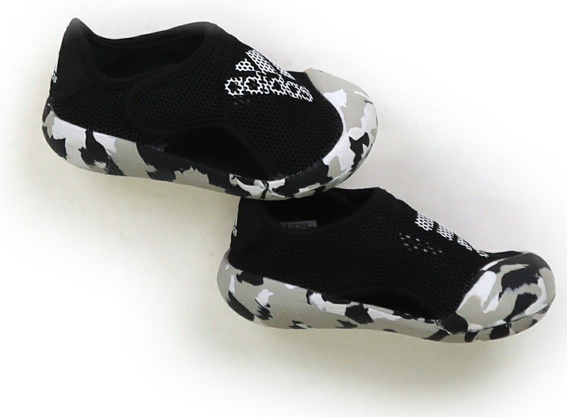 アディダス Adidas スニーカー 靴13cm〜 男の子 ブラック・迷彩柄 子供服 ベビー服 キッズ アウトレット ユーズド 【中古】キッズ・ベビー・マタニティ