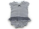 べべ BeBe カバーオール 70 女の子 ホワイト・ネイビー・ダークブルー 子供服 ベビー服 キッズ アウトレット ユーズド 【中古】キッズ・ベビー・マタニテ...