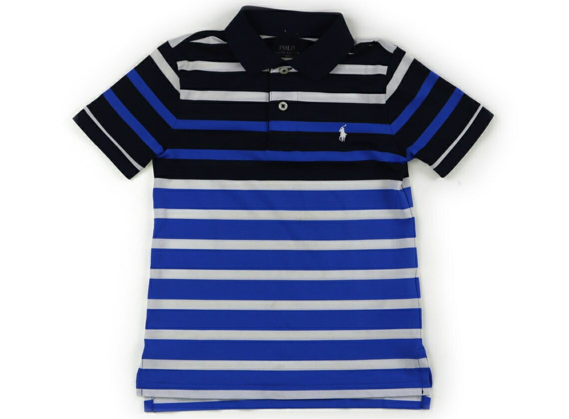 ポロラルフローレン POLO RALPH LAUREN ポロシャツ 120 男の子 紺白青ボーダー 子供服 ベビー服 キッズ アウトレット ユーズド 【中古】キッズ・ベビー・マタニティ