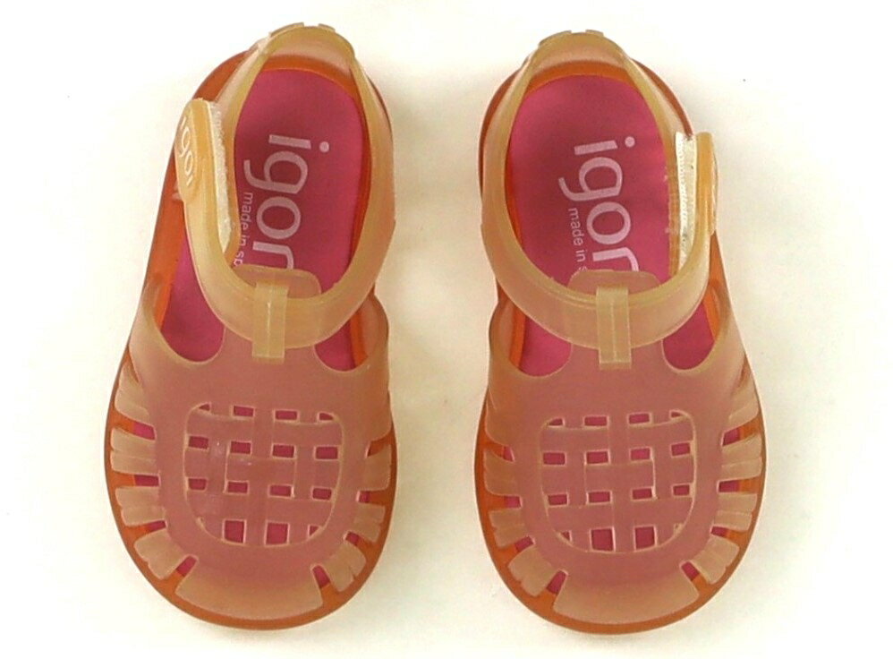 イゴール igor サンダル 靴ベビー12cm以下 女の子 クリアピンク 子供服 ベビー服 キッズ アウトレット ユーズド 【中古】キッズ・ベビー・マタニティ