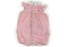 ポロラルフローレン POLO RALPH LAUREN カバーオール 80 女の子 ピンク白 子供服 ベビー服 キッズ アウトレット ユーズド 【中古】キッズ・...