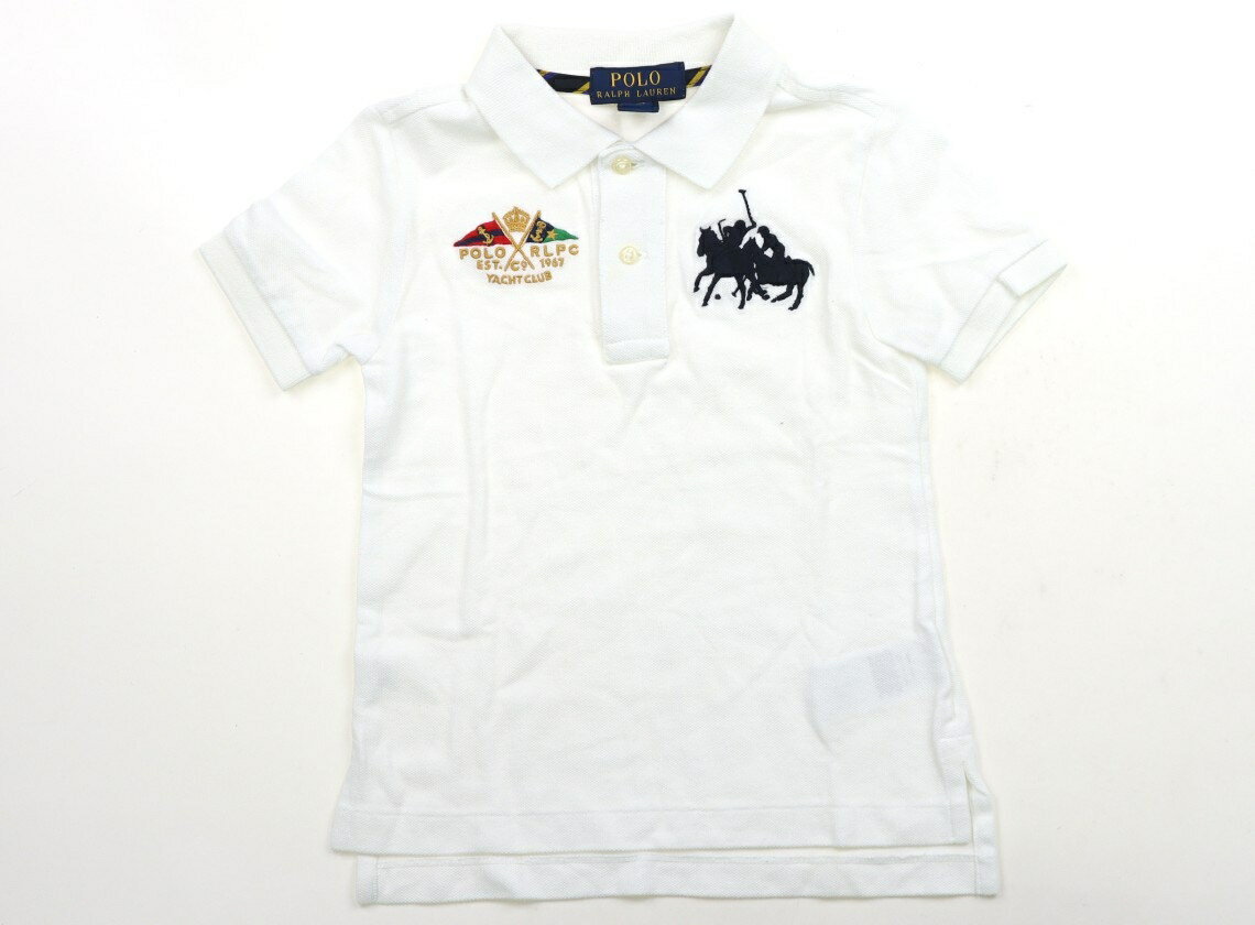 ポロラルフローレン POLO RALPH LAUREN ポロシャツ 100 男の子 オフホワイト・刺繍 子供服 ベビー服 キッズ アウトレット ユーズド 【中古】キッズ・ベビー・マタニティ