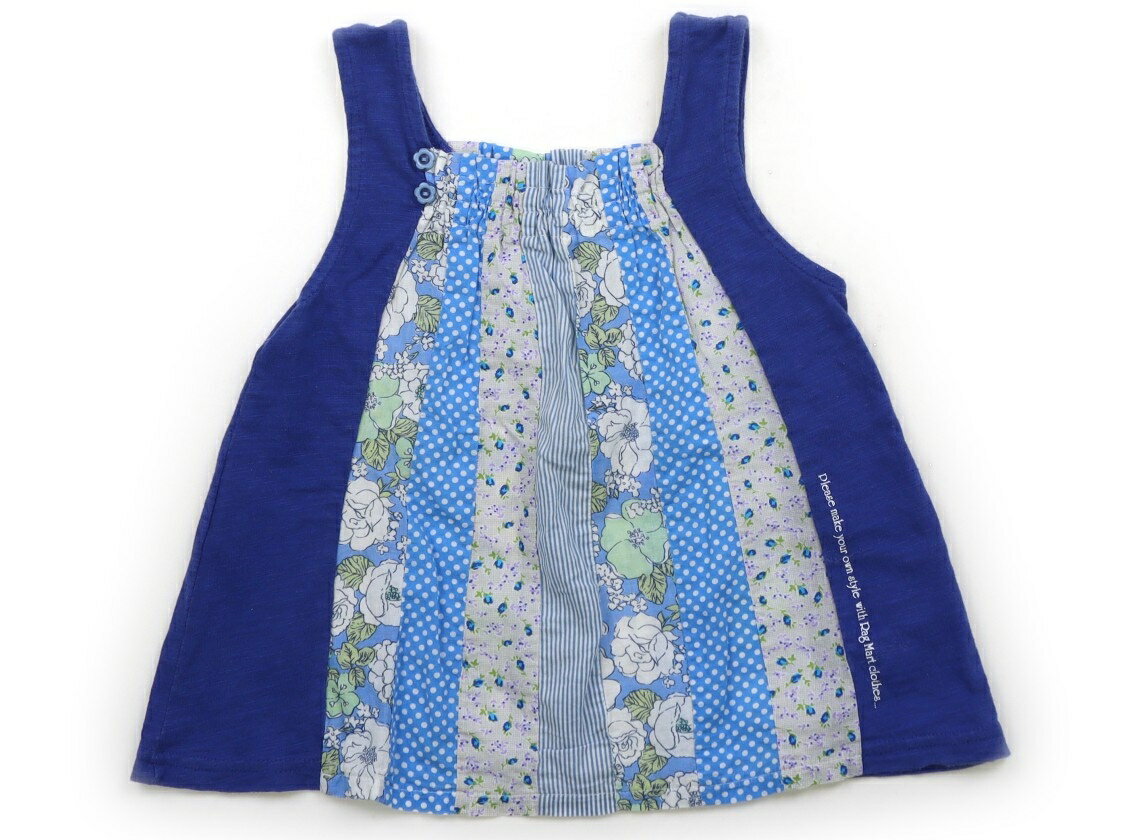 럭머트 Rag Mart 탱크 탑 캐미솔 95 소녀 블루 무늬 전환 어린이 옷 아기 옷 키즈 아울렛 유즈드 [중고] 키즈 아기 출산