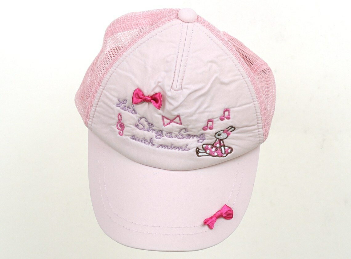 Hats - ニットプランナー（KP） Knit Planner(KP) 帽子 Hat/Cap 女の子 ピンク、ウサギ、リボン 子供服 ベビー服 キッズ アウトレット ユーズド 【中古】キッズ・ベビー・マタニティ