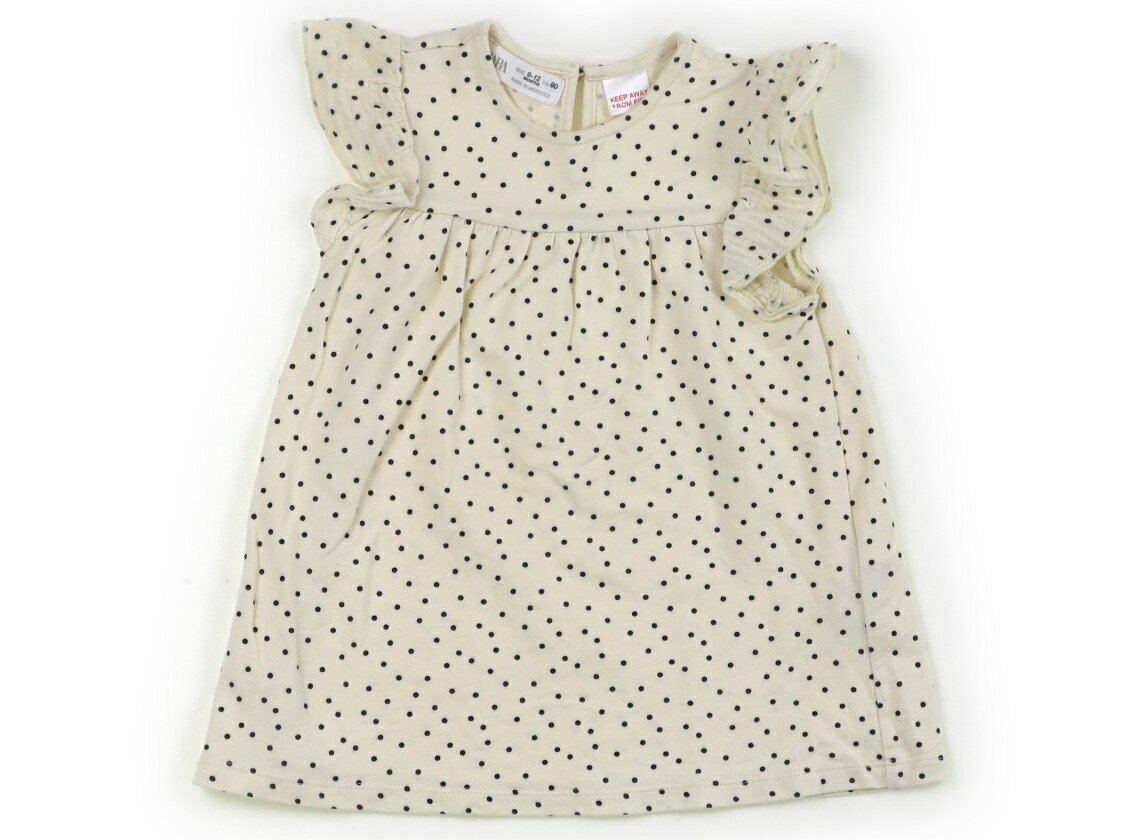 Rakuten - ザラ ZARA ワンピース 80 女の子 アイボリー・ドット 子供服 ベビー服 キッズ アウトレット ユーズド 【中古】キッズ・ベビー・マタニティ