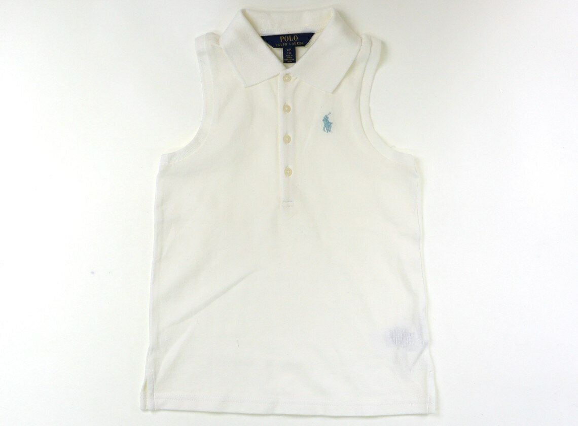 ポロラルフローレン POLO RALPH LAUREN ポロシャツ 130 女の子 ホワイト 子供服 ベビー服 キッズ アウトレット ユーズド 【中古】キッズ・ベビー・マタニティ