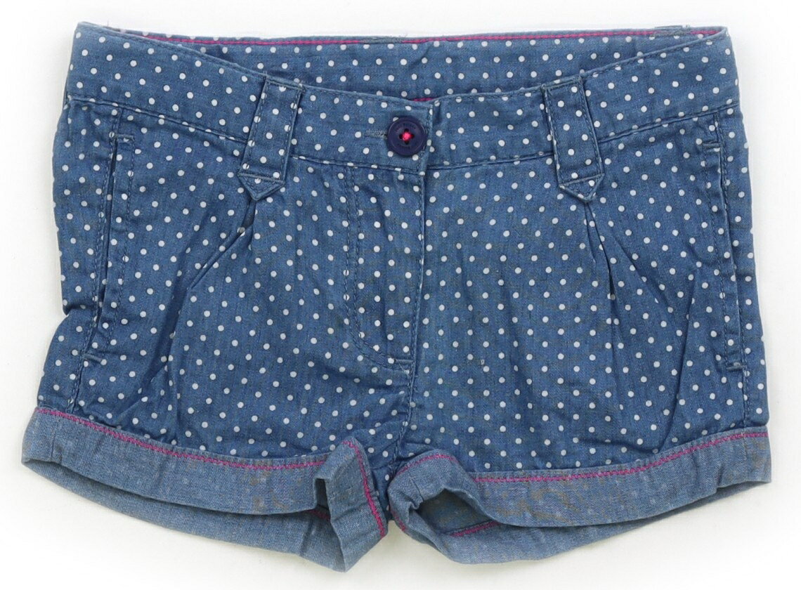 プチバトー PETIT BATEAU ショートパンツ 100 女の子 ブルー×ホワイトドット 子供服 ベビー服 キッズ アウトレット ユーズド 【中古】キッズ・ベビー・マタニティ