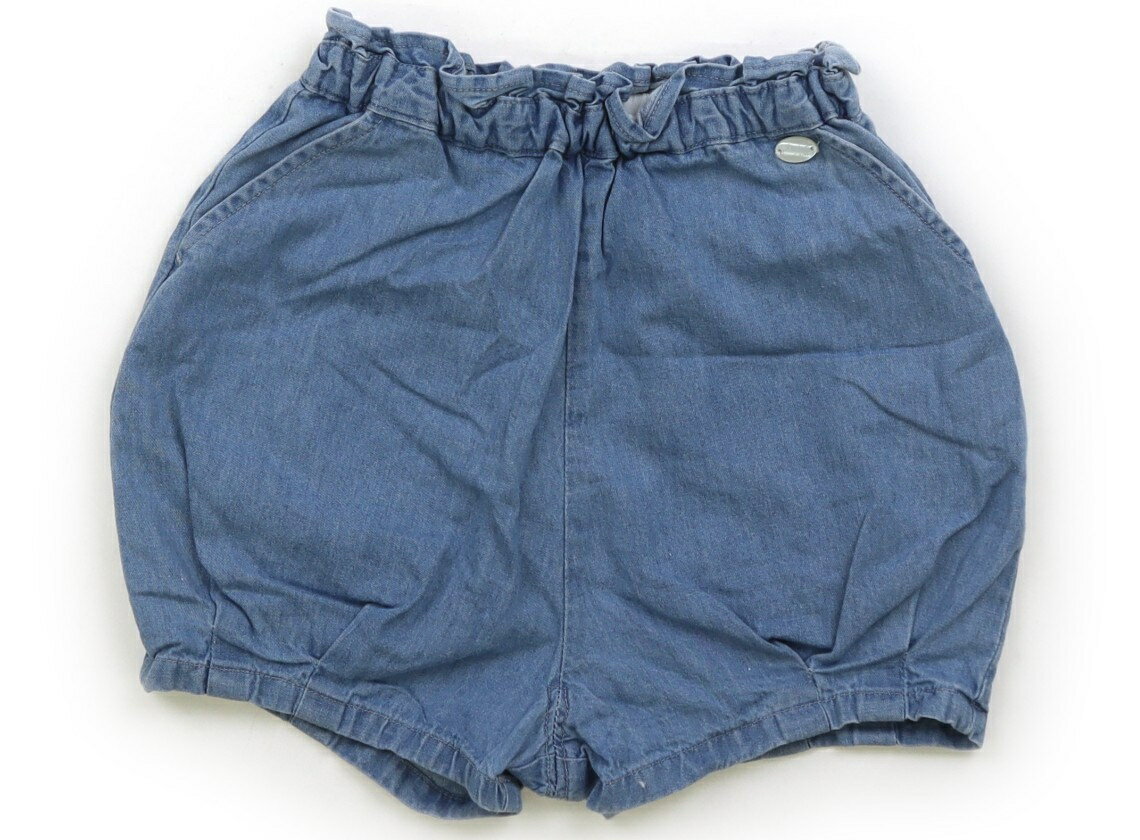 　ブランド 　petit main(プティマイン) 　カテゴリー 　ショートパンツ 　サイズ 　90サイズ 　色 　ライトブルー 　状態 　★★ 　記名 　なし 　ジャンル 　Girl ダンガリー生地、ウエストは総ゴムです。当て布が取れかけ...