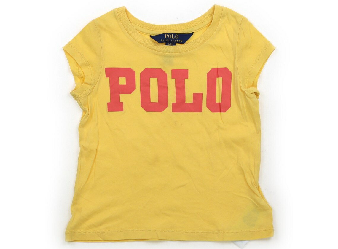 ポロラルフローレン POLO RALPH LAUREN Tシャツ・カットソー 90 女の子 イエロー・レッドロゴ 子供服 ベビー服 キッズ アウトレット ユーズド 【中古】キッズ・ベビー・マタニティ