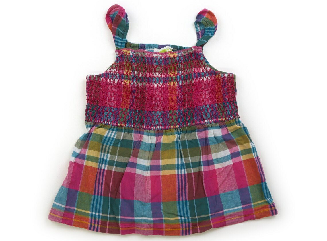 Crazy 8 Tank Top/Camisole, Size 100, Girls, Pink/Blue/Yellow Check, Children's Clothing, Baby Clothes, Kids, Outlet, Used [Pre-owned] Kids, Baby, Maternity