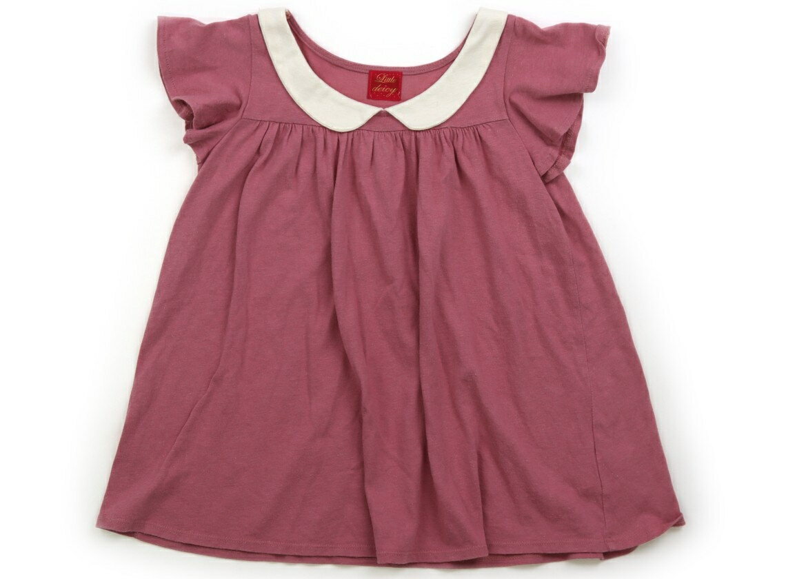 リトルデイシー Little Deicy Tシャツ・カットソー 120 女の子 オペラピンク　アイボリー　 子供服 ベ..