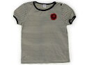 シップス SHIPS Tシャツ・カットソー 140 女の子 クリーム・ブラックボーダー 子供服 ベビー服 キッズ アウトレット ユーズド 【中古】キッズ・ベビー・マタニティ