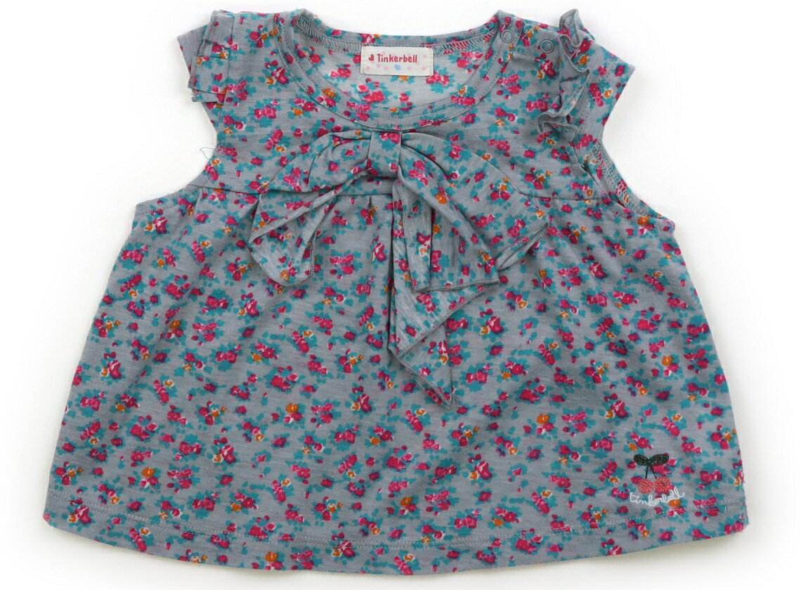 Tinkerbell Tank Top/Camisole, Size 90, Girls, Gray/Purple/Blue/Floral Pattern, Children's Clothing, Baby Clothes, Kids, Outlet, Used [Pre-owned] Kids, Baby, Maternity