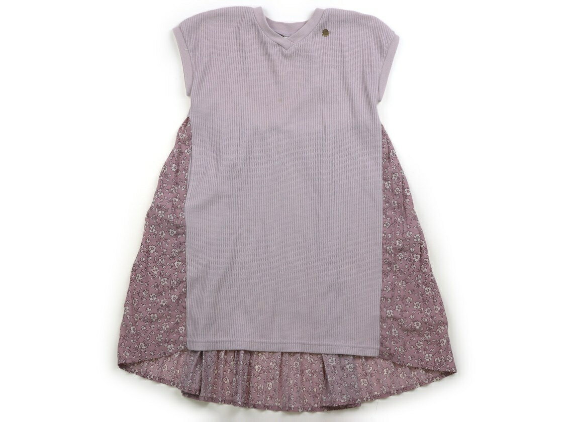 アプレレクール apres les cours チュニック 110 女の子 くすみラベンダー・花柄 子供服 ベビー服 キッズ アウトレット ユーズド 【中古】キッズ・ベビー・マタニティ