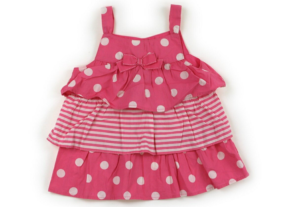 Gymboree Tank Top/Camisole, Size 110, Girls, Pink/Off-White Polka Dot/Striped, Children's Clothing, Baby Clothing, Kids, Outlet, Used [Pre-owned] Kids, Baby, Maternity