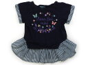 アナスイ ANNA SUI チュニック 100 女の子 ネイビー、ストライプ 子供服 ベビー服 キッズ アウトレット ユーズド 【中古】キッズ・ベビー・マタニテ...