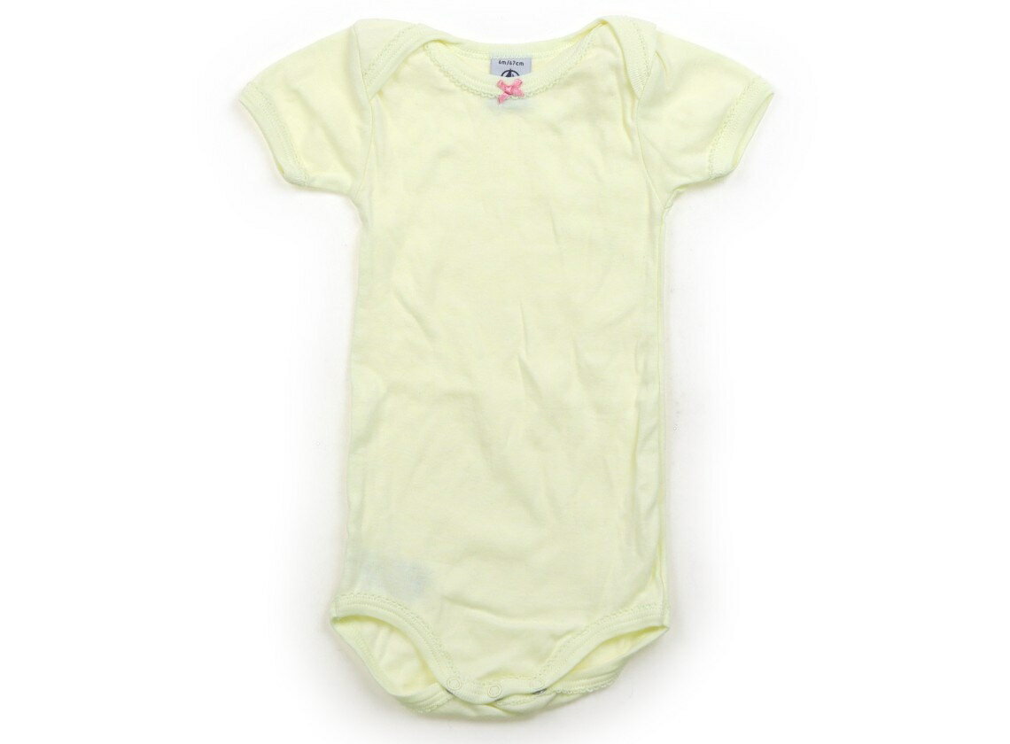 プチバトー PETIT BATEAU ロンパース 60 女の子 黄色 子供服 ベビー服 キッズ アウトレット ユーズド 【中古】キッズ・ベビー・マタニティ