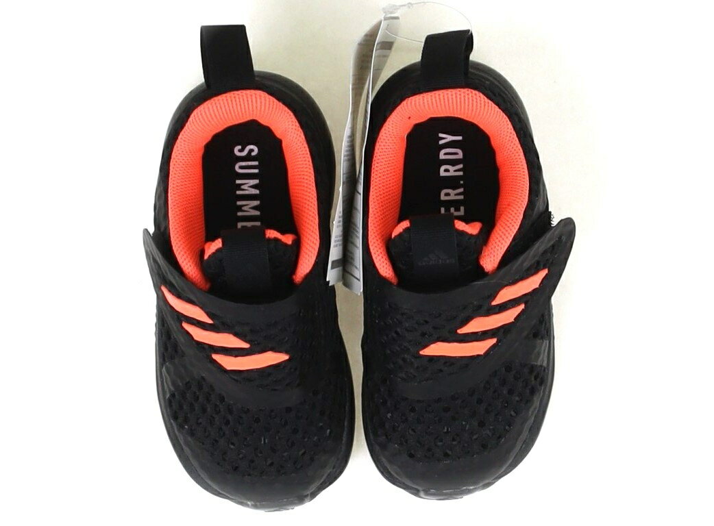 アディダス Adidas スニーカー 靴13cm〜 男の子 黒・ネオンサーモンピンク 子供服 ベビー服 キッズ アウトレット ユーズド 【中古】キッズ・ベビー・マタニティ