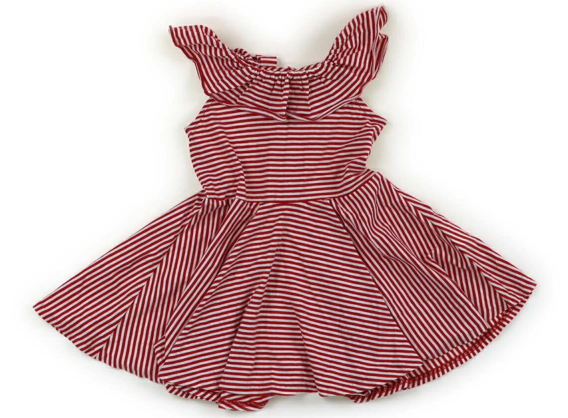 ラルフローレン Ralph Lauren ワンピース 80 女の子 白赤ストライプ 子供服 ベビー服 キッズ アウトレ..