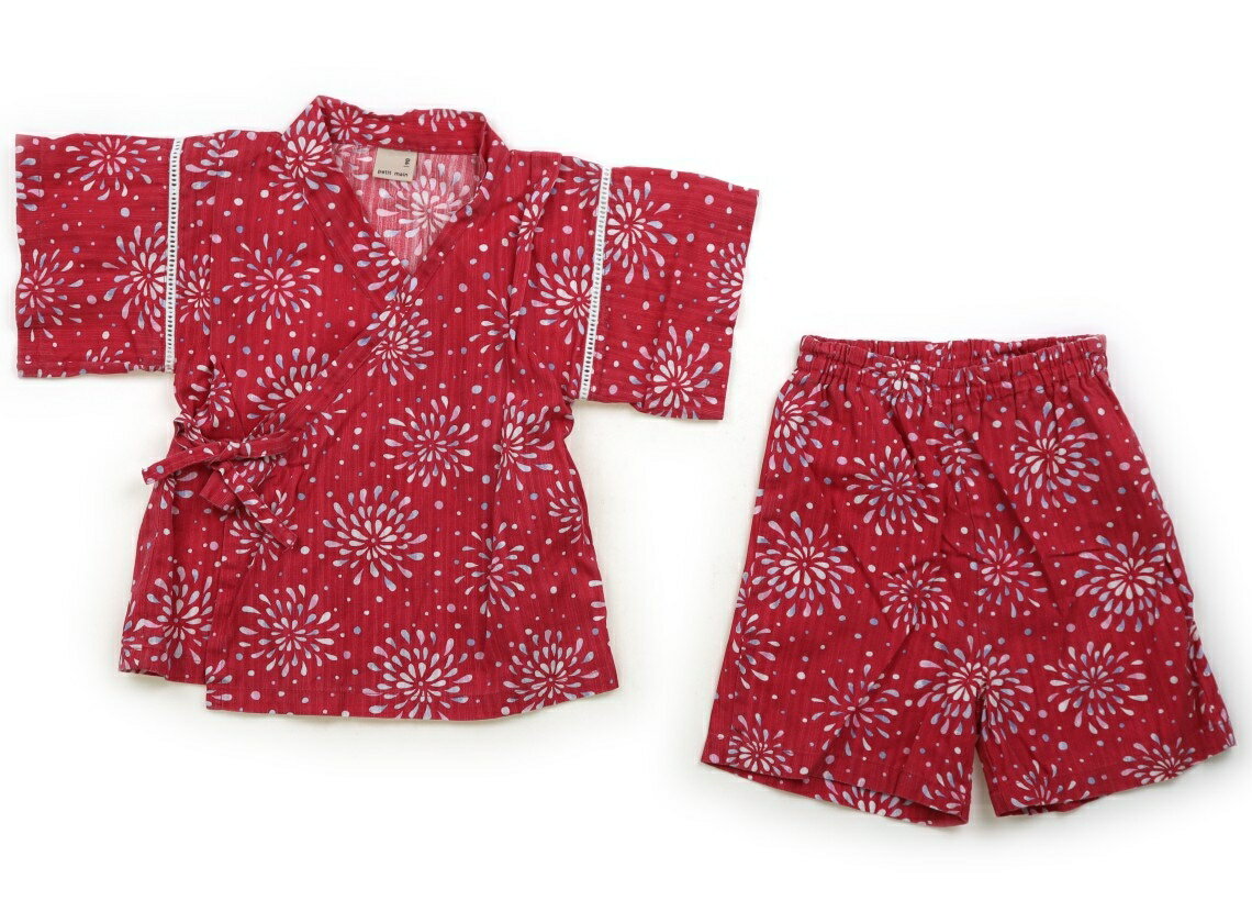 プティマイン petit main 浴衣・甚平・季節のイベント 90 女の子 ライトレッド・花火 子供服 ベビー服 キッズ アウトレット ユーズド 【中古】キッズ・ベビー・マタニティ