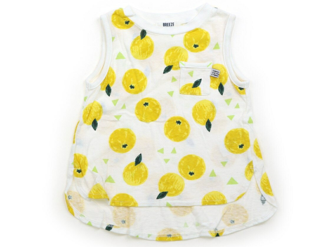 BREEZE Tank Top/Camisole, Size 90, Girls, White/Fruit Pattern, Children's Clothing, Baby Clothes, Kids, Outlet, Used [Pre-owned] Kids, Baby, Maternity