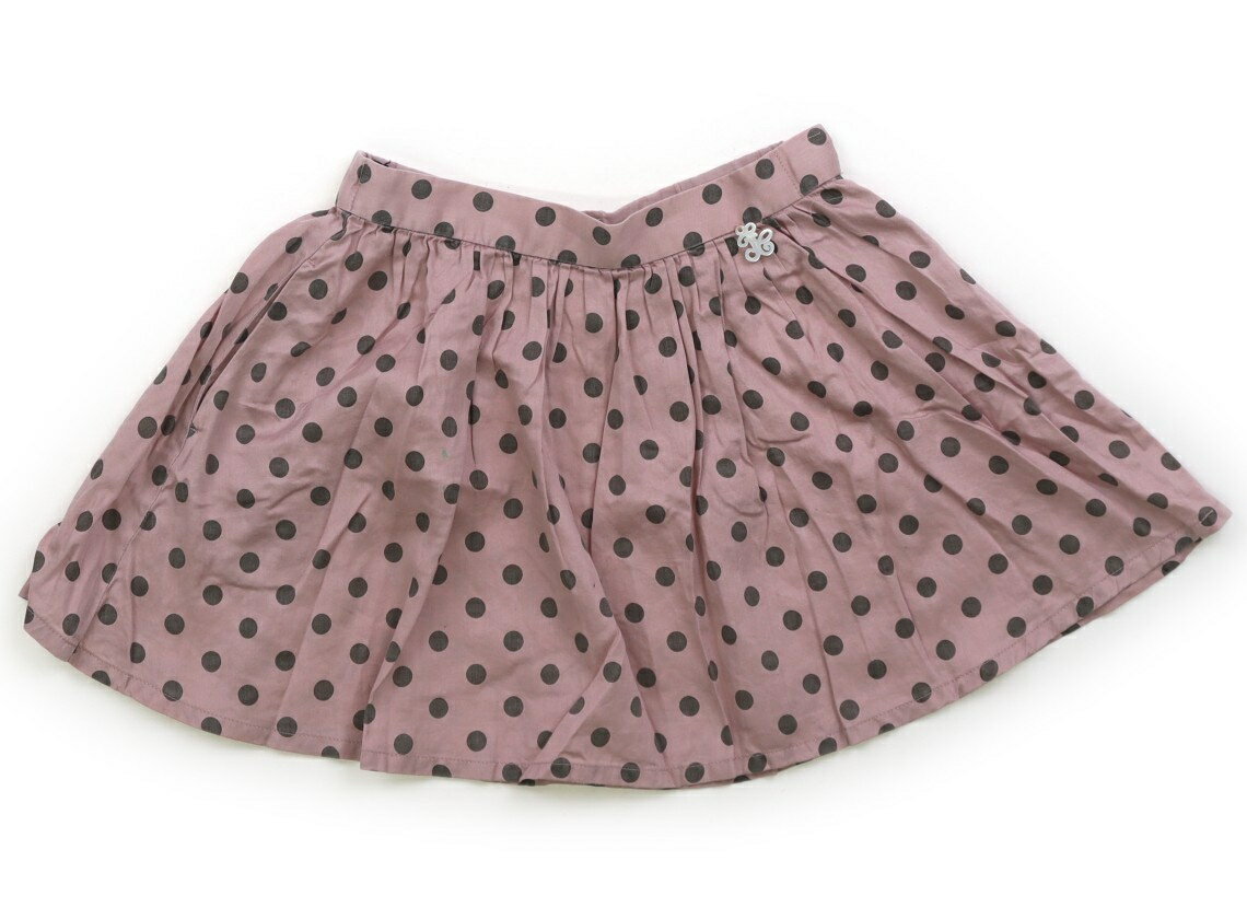タルティーヌエショコラ Tartine et Chocolat スカート 100 女の子 暗め薄ピンク、ドット柄 子供服 ベ..