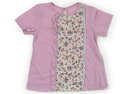 ハッカ HAKKA チュニック 100 女の子 パステルピンク・クリーム×ボタニカル柄 子供服 ベビー服 キッズ アウトレット ユーズド 【中古】キッズ・ベビー・マタニティ