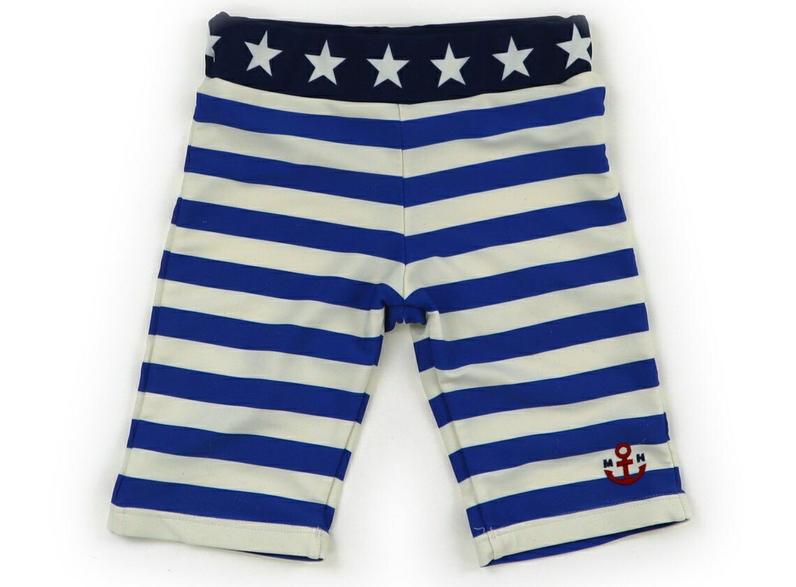 ミキハウス miki HOUSE 水着・バスローブ 100 男の子 青ボーダー 子供服 ベビー服 キッズ アウトレット ユーズド 【中古】キッズ・ベビー・マタニティ