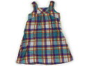 FOキッズ F.O.KIDS ジャンパースカート 130 女の子 ターコイズ・赤・黄緑・チェック 子供服 ベビー服 キッズ アウトレット ユーズド 【中古】キッズ・ベビー・マタニティ