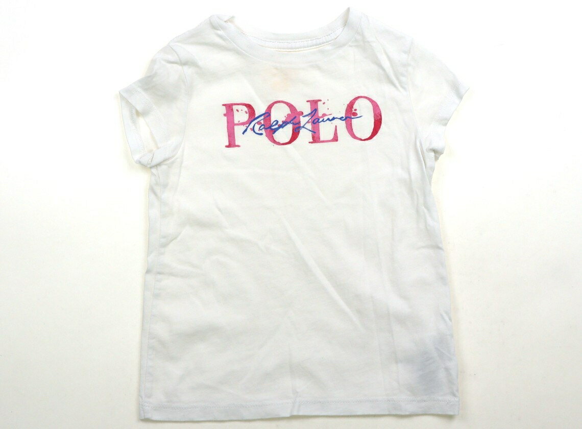 Rakuten - ポロラルフローレン POLO RALPH LAUREN Tシャツ・カットソー 100 女の子 白、ピンク 子供服 ベビー服 キッズ アウトレット ユーズド 【中古】キッズ・ベビー・マタニティ
